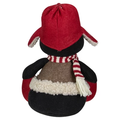 Northlight Sitting Winter Penguin With Trapper Hat Christmas Decoration - 12" - Image 4