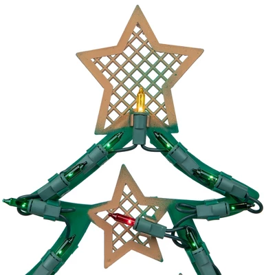 Northlight Lighted Christmas Tree With Stars Window Silhouette - 17.75" - Image 5