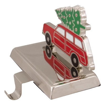 Northlight Vintage Station Wagon Car With Tree Christmas Stocking Holder - 5.25" - Image 2