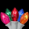 Northlight C7 Christmas String Lights - Multi Color - 24' White Wire - 25ct