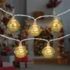 Northlight 10-Count Gold LED Christmas Bells Fairy Lights 5.5ft Clear Wire