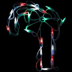 Northlight LED Candy Cane Window Silhouette Christmas Decoration - 12" - Multicolor Lights