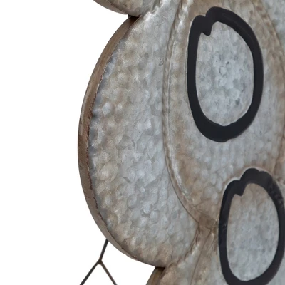 Northlight Boo! Stacked Pumpkins Metal Halloween Porch Sign - 28" - Silver - Image 6