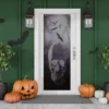 Northlight Spooky Graveyard With Skull And Bats Halloween Door Decoration - 70.75"