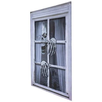 Northlight Scary Skeleton Halloween Window Decoration - 46" - Image 3