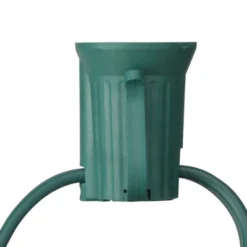 Northlight Commercial C9 Christmas Light Socket Set - 100' - 12" Spacing Green Wire