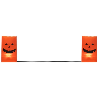 Northlight Lighted Jack-O-Lantern Halloween Outdoor Luminary Pathway Markers - 9.5" - Set Of 3 - Image 9