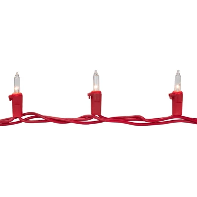 Northlight 100ct Clear Mini Christmas Light Set - 20.25' Red Wire - Image 5