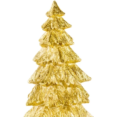 Northlight Metallic Woodland Layered Christmas Tree Decoration - 9.5" - Gold Finish - Image 2