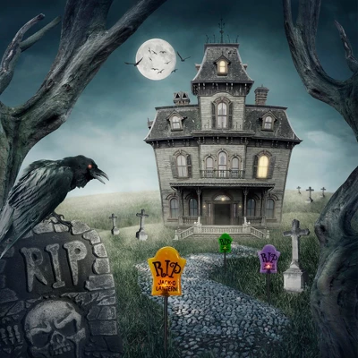 Northlight Lighted R.I.P Tombstone Halloween Outdoor Pathway Markers - 18" - Set Of 3 - Image 11