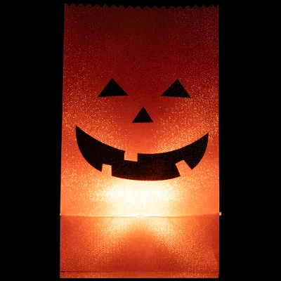 Northlight Lighted Jack-O-Lantern Halloween Outdoor Luminary Pathway Markers - 9.5" - Set Of 3 - Image 2
