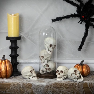 Northlight Skeleton Skulls Halloween Decorations - 4.5" - Set Of 6