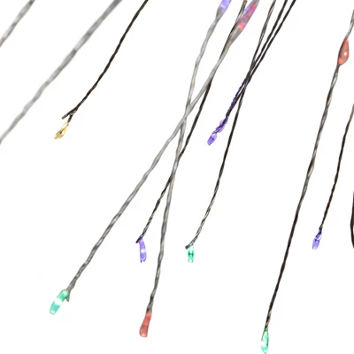 Northlight 20" LED Lighted Firework Silver Branch Christmas Decoration - Multi-Color Lights - Image 4