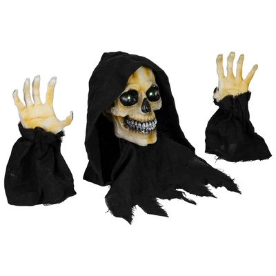 Northlight 8" LED Lighted Grim Reaper With Sound Outdoor Halloween Decoration - Image 4