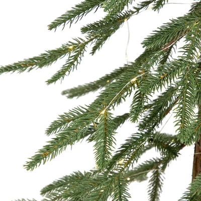 Northlight Pre-Lit Medium Alpine Artificial Christmas Tree - 4' - Clear LED Lights - Image 8