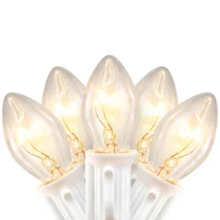 Northlight C7 Christmas String Lights - Clear - 24' White Wire - 25ct