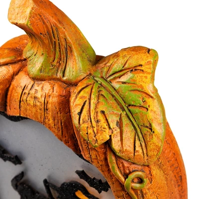 Northlight Witch Stirring Flickering Cauldron Scene Inside Pumpkin Halloween Decoration - 13" - LED Orange Light - Image 7