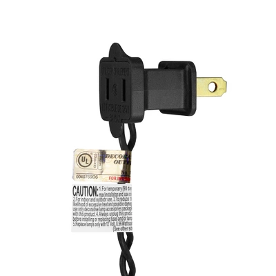 Northlight 25 Count Warm White LED C9 Christmas Lights, 16 Ft Black Wire - Image 2