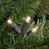 Northlight 50ct Warm White LED Wide Angle Christmas Lights - 16.25ft, Black Wire