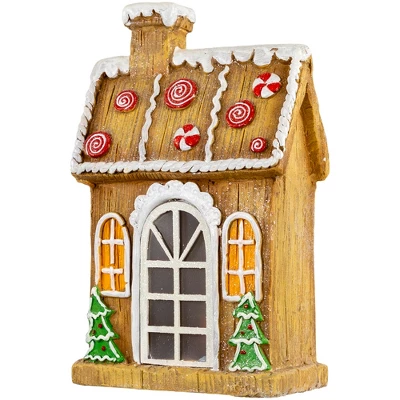 Northlight LED Lighted Peppermint Gingerbread House Christmas Decoration - 14" - Image 3