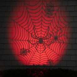 Northlight Spiderweb With Falling Spiders Halloween Outdoor Light Projector - 7"
