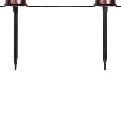 Northlight 16.5" Halloween Flickering Pumpkin Lantern Pathway Markers 3ct - Orange/Black - Image 7