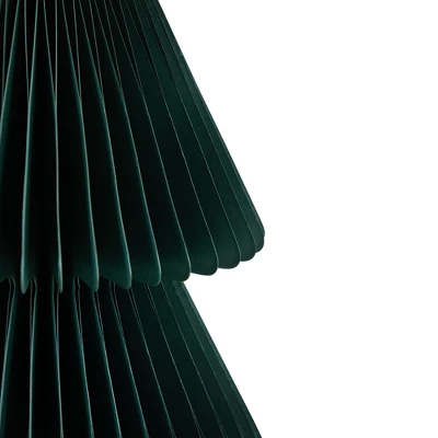 Northlight Accordion Honeycomb Foldable Paper Christmas Tree - 3' - Dark Green - Image 4