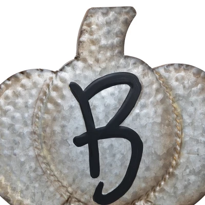 Northlight Boo! Stacked Pumpkins Metal Halloween Porch Sign - 28" - Silver - Image 7