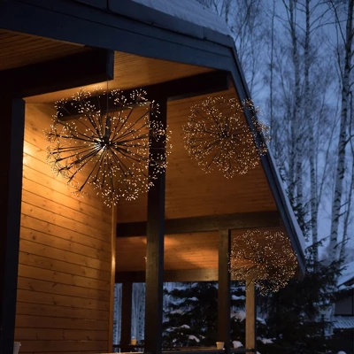 Northlight LED Lighted Starburst Ball Decoration - 20" - Warm White - Image 2