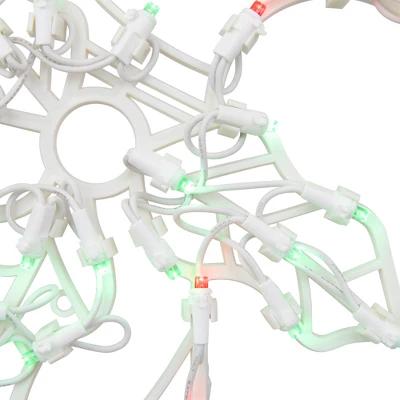 Northlight LED Lighted Candy Cane Christmas Window Silhouette - 18" - Red And Green - Image 6