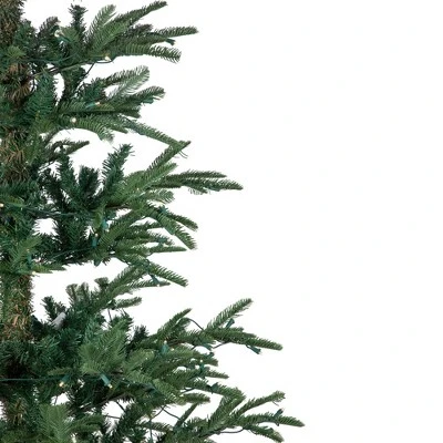 Northlight Real Touch™️ Pre-Lit Pencil Nordmann Fir Artificial Christmas Tree - 6.5' - Warm Clear LED Lights - Image 2