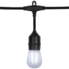 Northlight LED S14 Patio String Lights - Clear - 19.25' Black Wire - 20 Ct