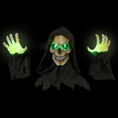 Northlight 8" LED Lighted Grim Reaper With Sound Outdoor Halloween Decoration - Image 2
