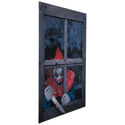 Northlight Creepy Clown Scary Window Halloween Decoration - 47" - Image 3