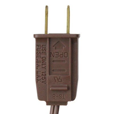 Northlight Commercial Grade C9 Christmas Light Socket Set - 25' Brown Wire - 18 Gauge - Image 2