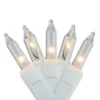 Northlight 300ct Shimmering Mini Icicle Christmas Lights Clear - 8.5' White Wire