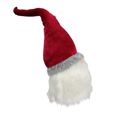 Northlight Gnome With Bendable Glitter Velvet Hat Christmas Decoration - 23" - Image 2