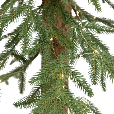 Northlight Pre-Lit Medium Alpine Artificial Christmas Tree - 4' - Clear LED Lights - Image 7