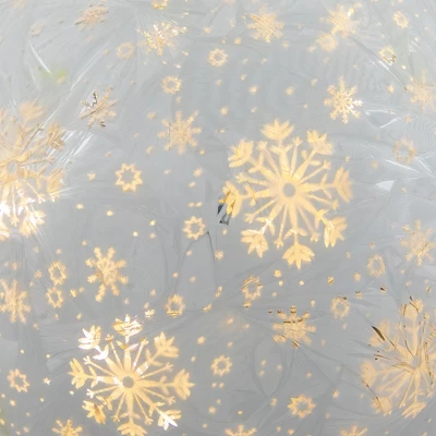 Northlight LED Lighted Snowflakes Glass Globe Christmas Decoration - 6" - White - Image 5