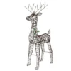 Northlight 45.5" LED Lighted Rattan Deer Outdoor Christmas Decoration