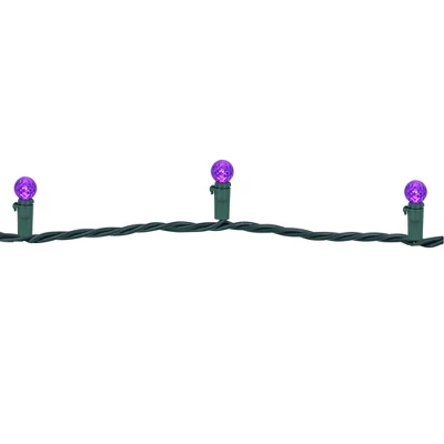 Northlight LED G12 Berry Christmas Lights - Purple - 16' Green Wire - 50 Ct - Image 4