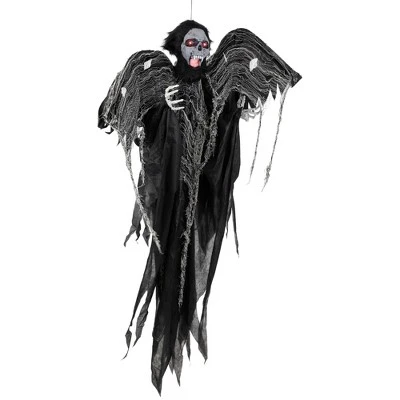 Northlight Animated Hanging Zombie Vampire With Lights And Sound Halloween Decoration - 5' - Image 4