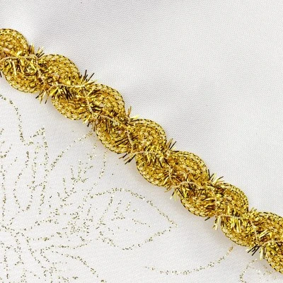 Northlight 20.5" White And Gold Glitter Poinsettia Christmas Stocking - Image 5