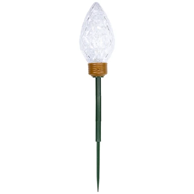 Northlight LED Lighted C9 Style Christmas Pathway Lawn Stakes - 8'- Clear - 5ct - Image 3