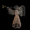 Northlight Lighted 3D Trumpeting Angel Outdoor Christmas Decoration - 44" - Clear Lights