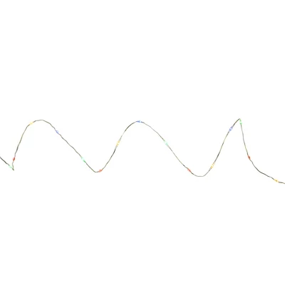 Northlight 20-Count Multi-color LED Micro Fairy Christmas Lights - 6ft, Copper Wire - Image 2