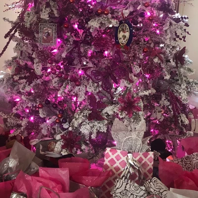 Northlight LED C6 Faceted Christmas Lights - Pink - 22.5' White Wire - 70ct - Image 3