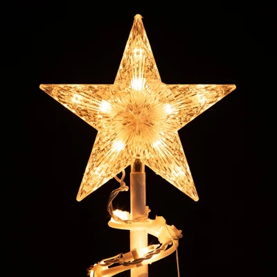 Northlight Spiral Cone Tree Lighted Outdoor Christmas Decoration - 6' - Clear Lights - Image 3