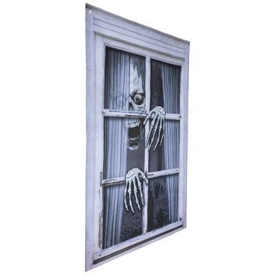 Northlight Scary Skeleton Halloween Window Decoration - 46" - Image 2