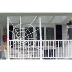 Northlight Spooky Spider Web Hanging Halloween Decoration - 80" - White